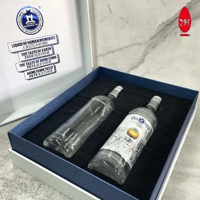 Логотип коробки бумажного подарка ODM OEM упаковывая изготовленный на заказ для бутылки вина