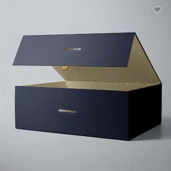Коробки изготовленного на заказ картона черноты Matt подарочных коробок закрытия логотипа магнитные твердые Recyclable