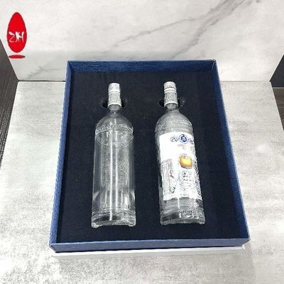 Логотип коробки бумажного подарка ODM OEM упаковывая изготовленный на заказ для бутылки вина